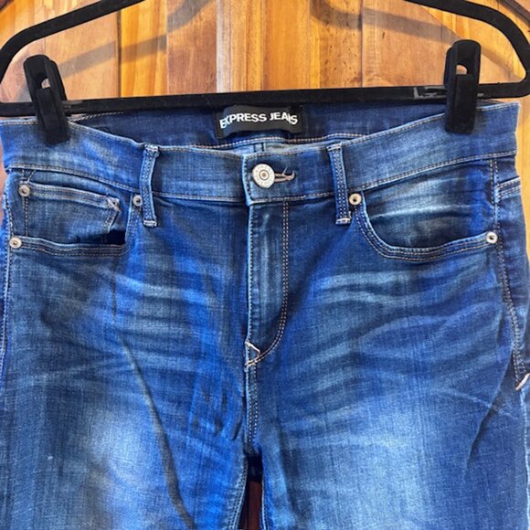 Express Skinny Midrise Jeans - Size 10R - Picture 3 of 9